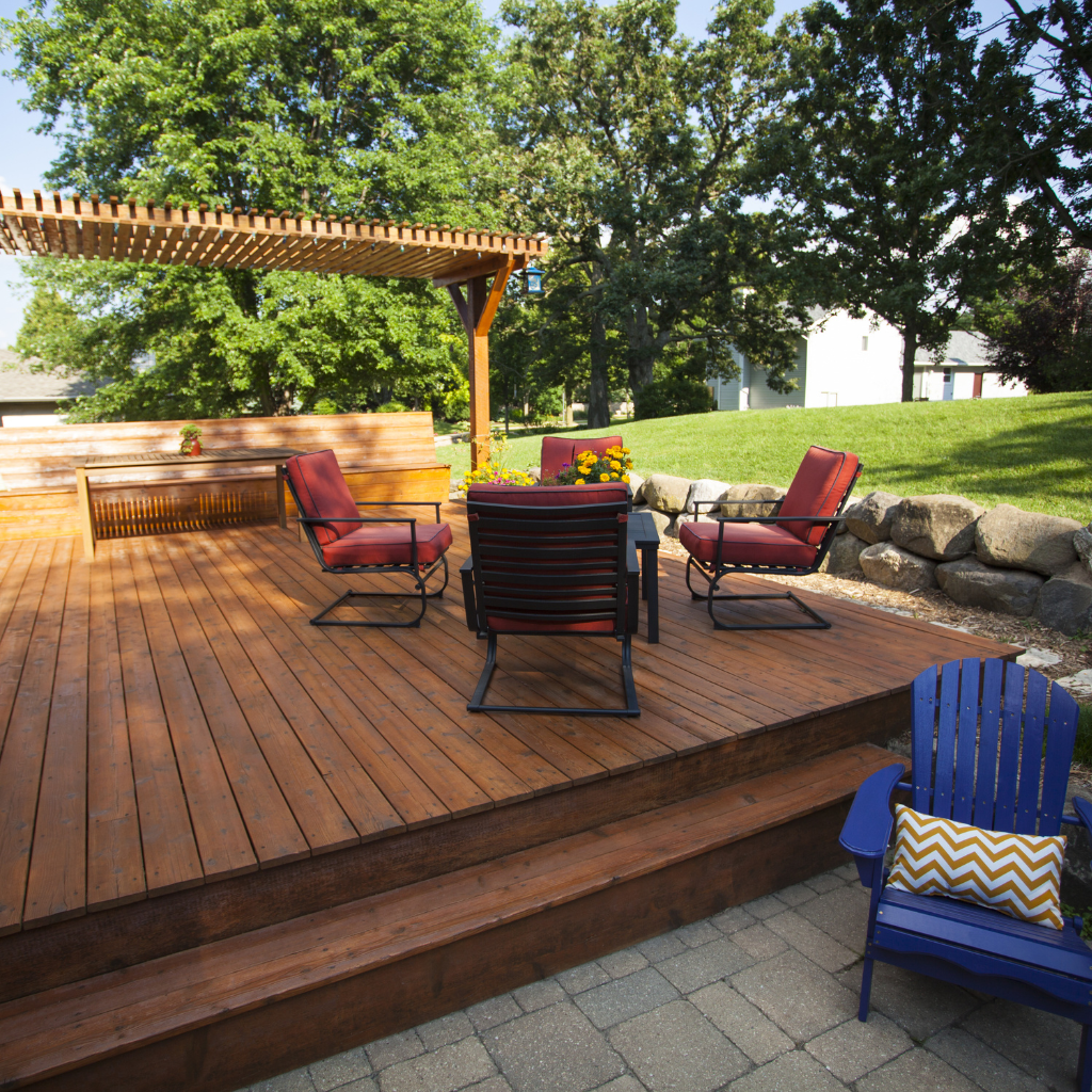 Wooden Patio in West Kirby